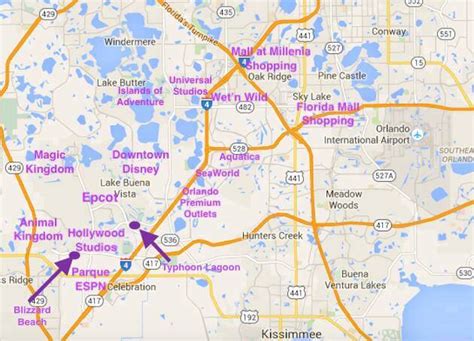 64 Florida Map To Kissimmee Orlando - Map