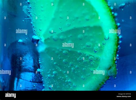 blue cocktail drink with lemon Stock Photo - Alamy