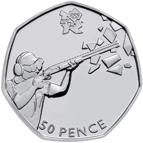 50 pence coin - Shooting | United Kingdom 2011