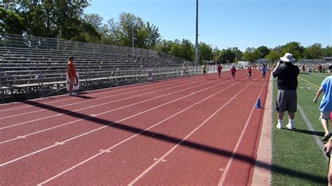 Sophia Running 50 Meter Dash at 5th Grade Track and Field Day - YouTube