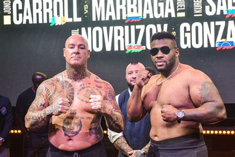 Jarrell Miller and Lucas Browne weigh combined 43 STONE for fight as ...