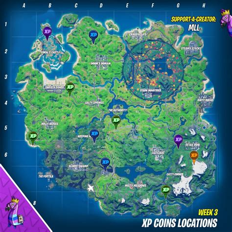 Où trouver les pièces d'EXP ? | Guide Fortnite Saison 4