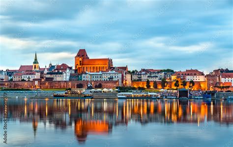 Skyline of Torun old town in Poland Stock Photo | Adobe Stock