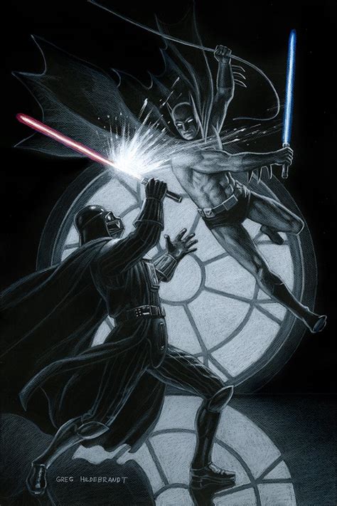 Batman vs. Darth Vader commission (2020) Art by:... - Ŧꃅᙍ ꍏ尺Ϯ Ծ₣ ੮ℌΣ Շ⊕√乇Ɽ