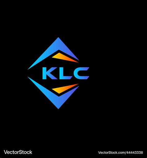 Klc abstract technology logo design on black Vector Image