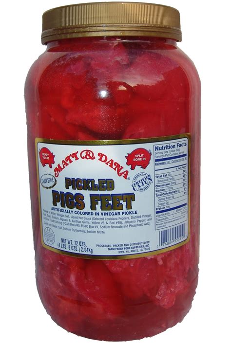 Spicy Pickled Pigs Feet - Gallon | pickledstore.com