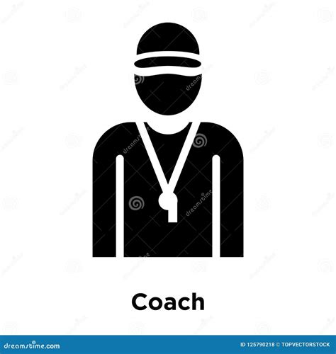 Coach Icon Vector Isolated on White Background, Logo Concept of Stock ...