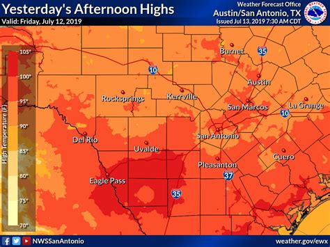 Texas Weather Map Temps | Printable Maps