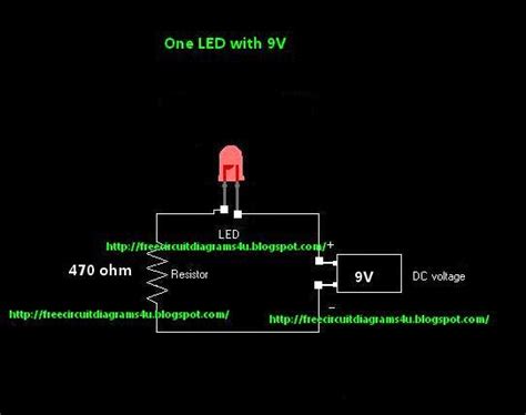 9 Volt Led Circuit Diagram