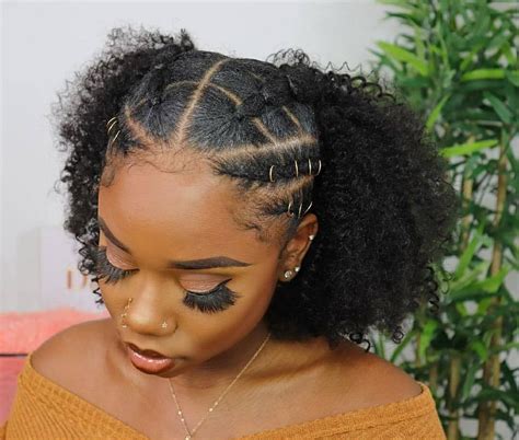 #WatchHerStyle📽️ Chev slays this look - No cornrowing skills … | Natural hair ponytail ...