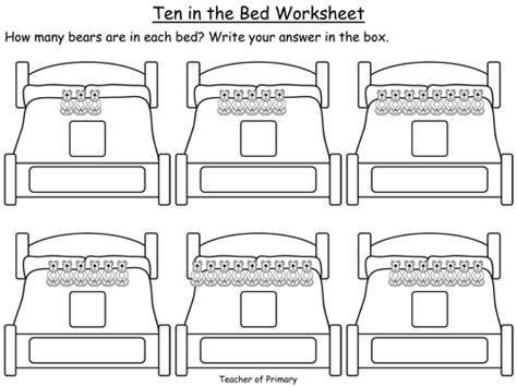 Ten in the Bed - Counting forwards and backwards by Teacher-of-Primary - Teaching Resources - TES