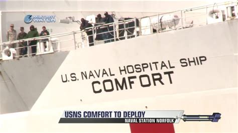 USNS Comfort deploys on humanitarian mission