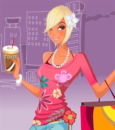 1920x2160 Resolution girl, shopping, coffee 1920x2160 Resolution ...