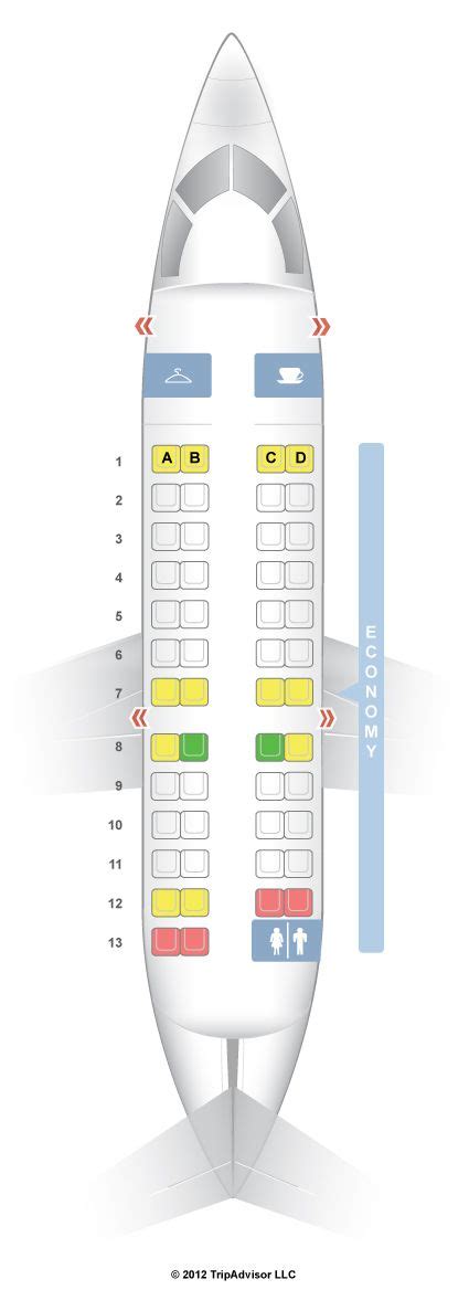 SeatGuru Seat Map American Airlines Bombardier CRJ-200 (CR2) | American airlines, Airlines, Seatguru