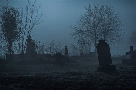 Graveyard At Night Wallpaper