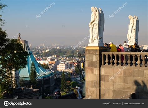 The Basilica of Our Lady of Guadalupe seen from the Tepeyac Hill in Mexico City – Stock ...