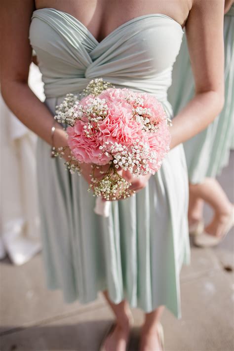 Pink Carnation and Baby's Breath Bouquet