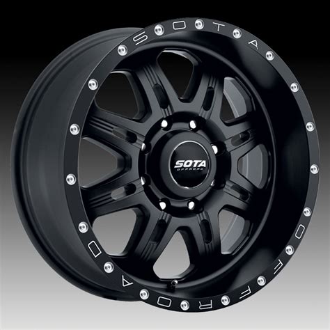 SOTA Offroad F.I.T.E. Stealth Black Custom Truck Wheels Rims - SOTA Offroad Truck and Jeep ...