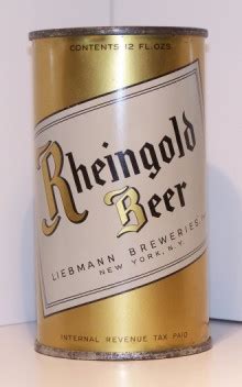 Rheingold Beer Can from Liebmann Breweries Inc.