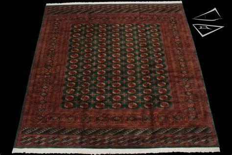 Fine Bokhara Square Rug 12' x 12' Green