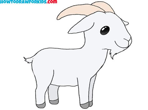 How To Draw A Goat Step By Step