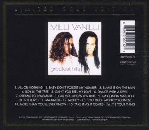 Milli Vanilli Album: «Greatest Hits»