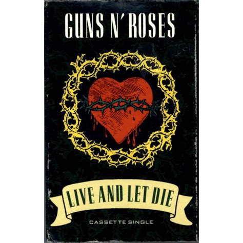 Live and let die by Guns N' Roses, Tape with popfair - Ref:118040911