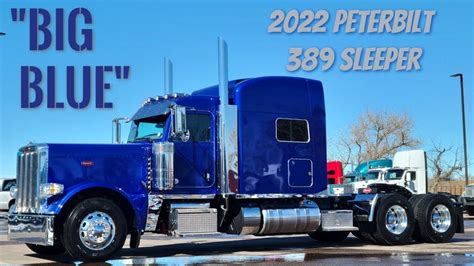 BIG BLUE! 2022 PETERBILT 389 SLEEPER Peterbilt 389, Semi Trucks, Rigs, Blue, Quick, Wedges, Big ...