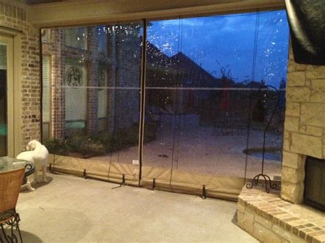 Clear Vinyl Patio Enclosure weather curtains - Glaves residential ...