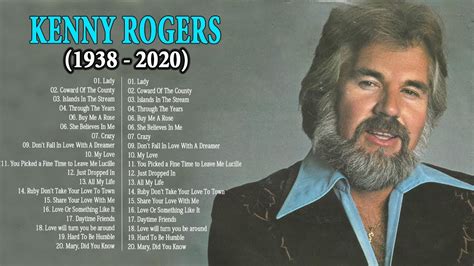 Kenny Rogers Greatest Hits || Top 20 Best Songs Of Kenny Rogers || Kenny Rogers Full Album 2020 ...