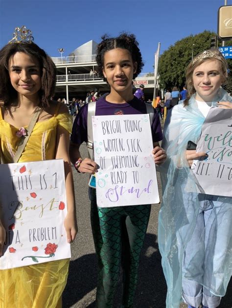 Empowered Disney Princesses at the Women's March