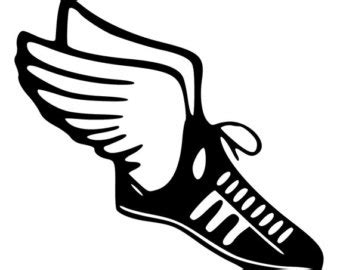 Track Shoe With Wings - ClipArt Best