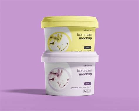 35+ Best Ice Cream Packaging PSD Mockups