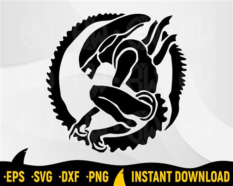 Alien SVG Cut File for Cricut Silhouette Xenomorph Cricut | Etsy