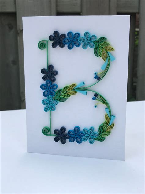 Alphabet card/monogram cards/Birthday card/Fathers Day | Etsy