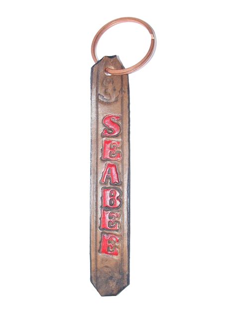 Leather Seabee Key Ring - Seabee Museum and Memorial Park