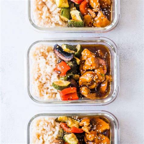 Teriyaki Chicken Stir Fry Meal Prep Lunch Boxes - My Food Story