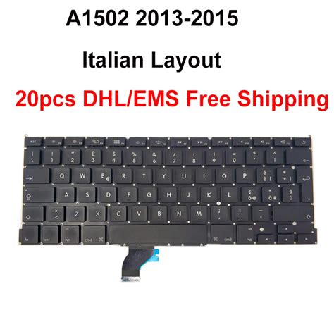 20pcs / LOT for Macbook pro 13.3 A1502 Italian Italy Layout Keyboard Year 2013 2014 2015-in ...