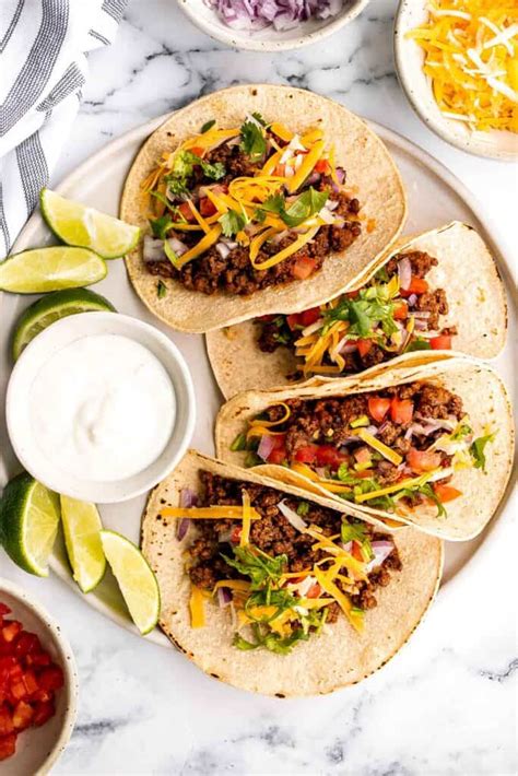 Mexican Ground Beef Tacos - Ahead of Thyme