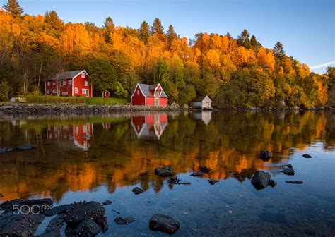 Autumn Reflections at The Coast - Beautiful autumn reflections at the ...