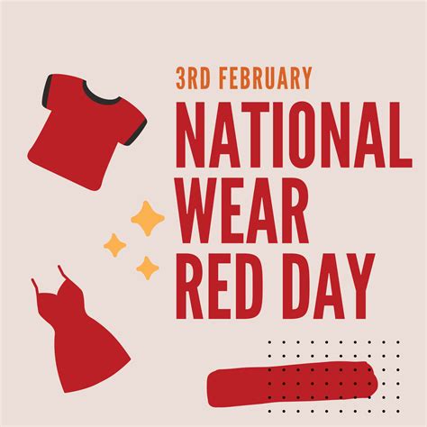 National Wear Red Day 17647018 Vector Art at Vecteezy