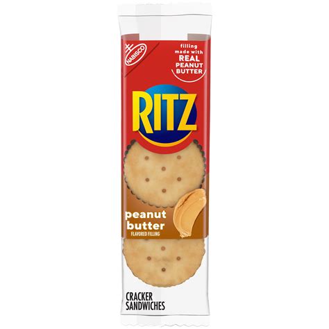 RITZ Peanut Butter Sandwich Crackers, 1.38 oz Snack Pack - Walmart.com - Walmart.com