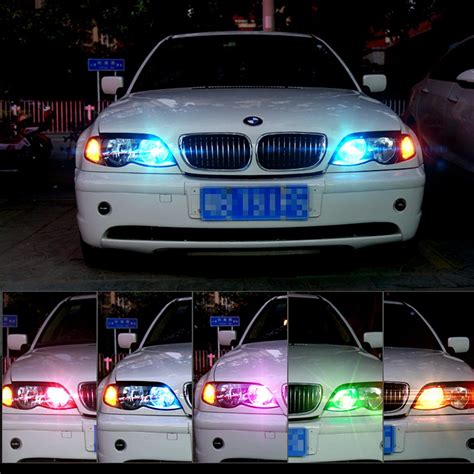 T10 RGB 194 LED Bulb with Remote Control,W5W 168 2825 Strobe Light 16 Colors,Replacement of Car ...