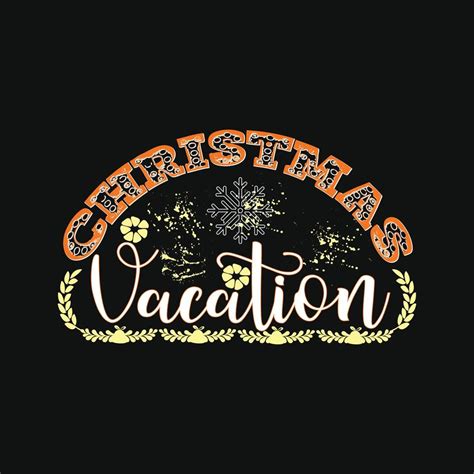 Christmas Vacation vector t-shirt template. Vector graphics, Christmas ...