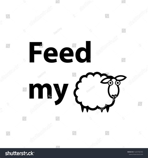 Feed My Sheep Design Clipart Image Stock Vector (Royalty Free) 1620706765 | Shutterstock