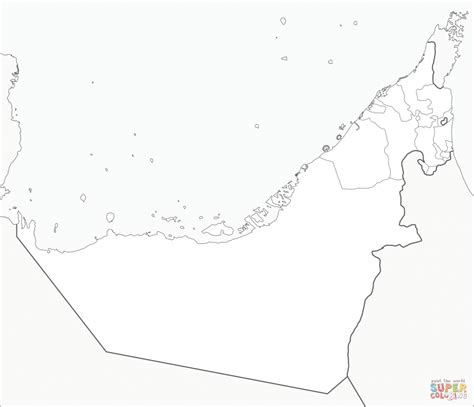 Outline Map Of Uae Printable | Printable Maps