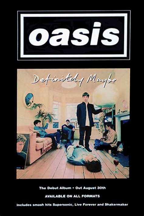 Oasis Definitely Maybe 1994 Promo Poster Print - Etsy