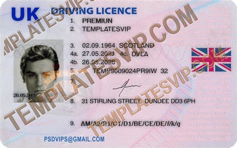 UK Drivers License PSD Template Download 2022 – Templates drivers ...