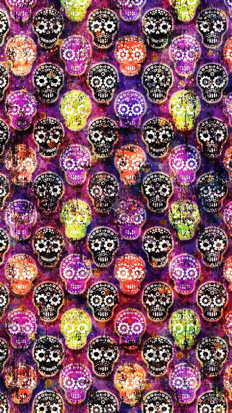 2K free download | Fun Floral Skulls, Adoxali, Calavera, Halloween ...