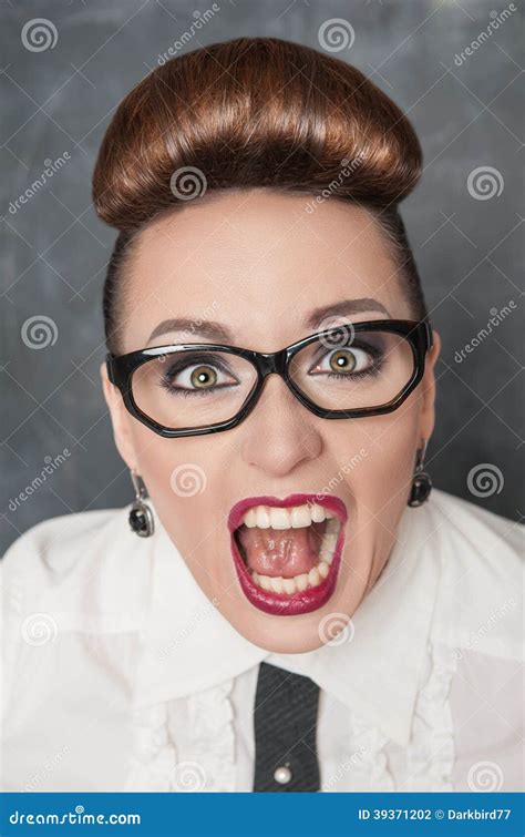 Angry screaming woman stock photo. Image of humorous - 39371202